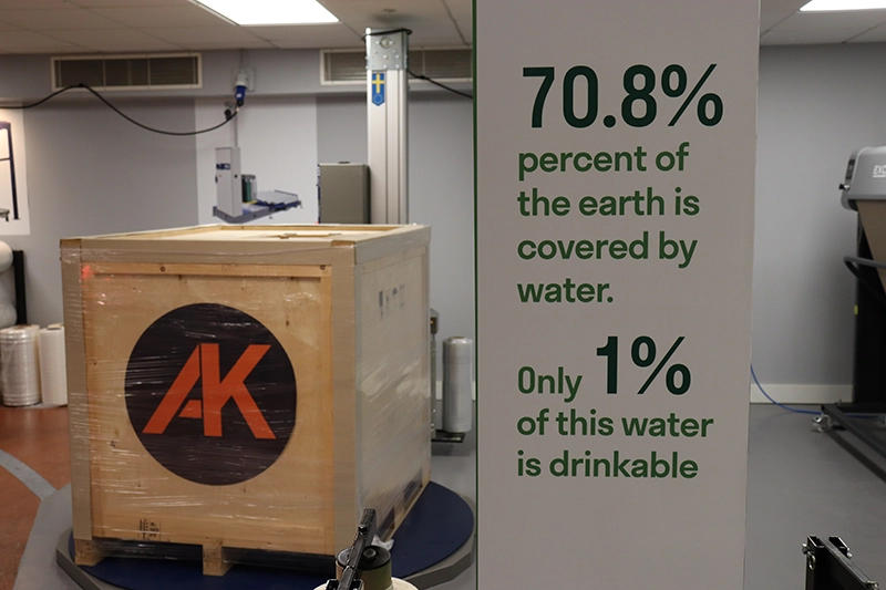 Eco-friendly packaging technology displayed at the Innovation Centre